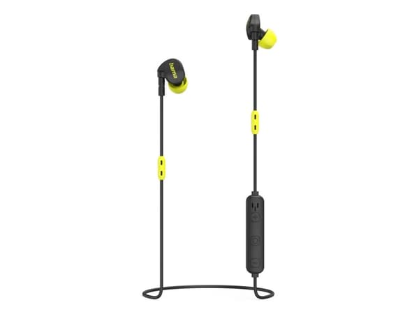 Hama Freedom Athletics II, Trådløs, 20 - 20000 Hz, Samtaler/musikk, 12 g, Hodesett, Sort, Gult
