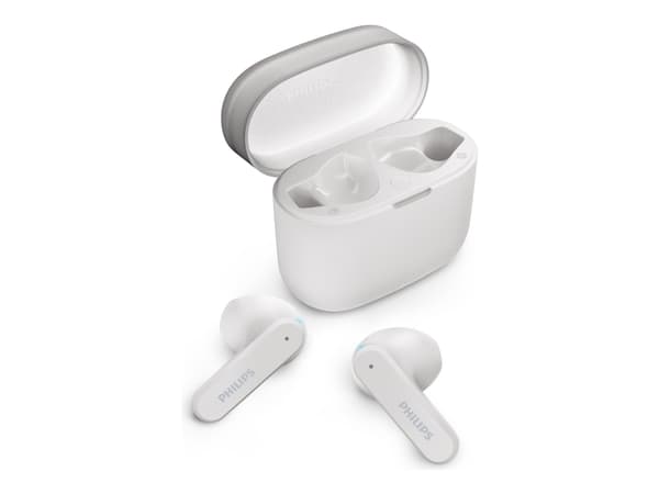 Philips TAT2139WT - True wireless-hodetelefoner med mikrofon - i øret - Bluetooth - hvit