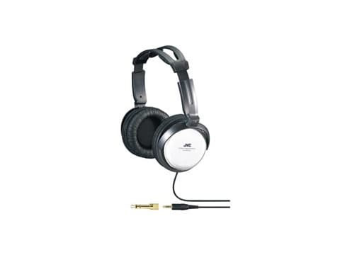HiFi- och TV-hörlurar JVC HA-RX500E med högkvalitativ ljuduppspelning 3,5m kabel, svart