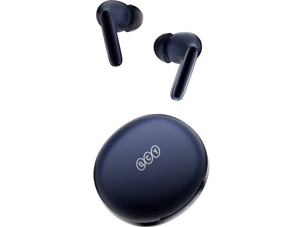 QCY T13 ANC2 hodetelefoner, blå