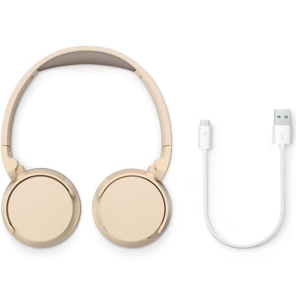 Philips TAH3209BG Trådlösa on-ear-hörlurar, 25h speltid, lätta och bekväma. Beige