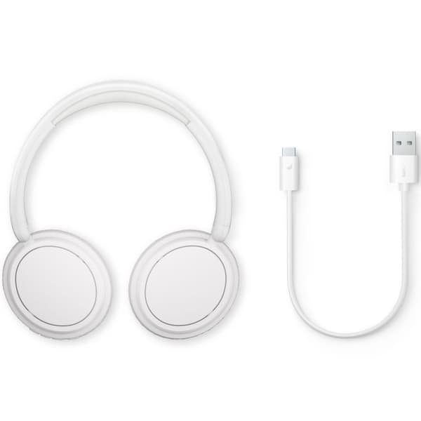 Philips TAH5209WT Trådløse over-ear-hodetelefoner, overlegen komfort, flott lyd og opptil 65 timers spilletid. Hvite