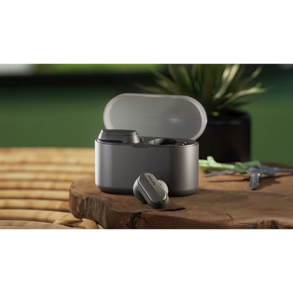 Philips TAT6908BK True Wireless-hodetelefoner med Noise Cancelling Pro og samtalemodus. Svart