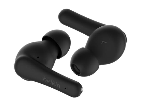Belkin SoundForm Rhythm - True wireless-hörlurar med mikrofon - inuti örat - Bluetooth - svart