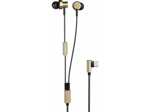 Hifuture HI5 Headset Wired In-ear Calls/Music USB Type-C Black, Gold