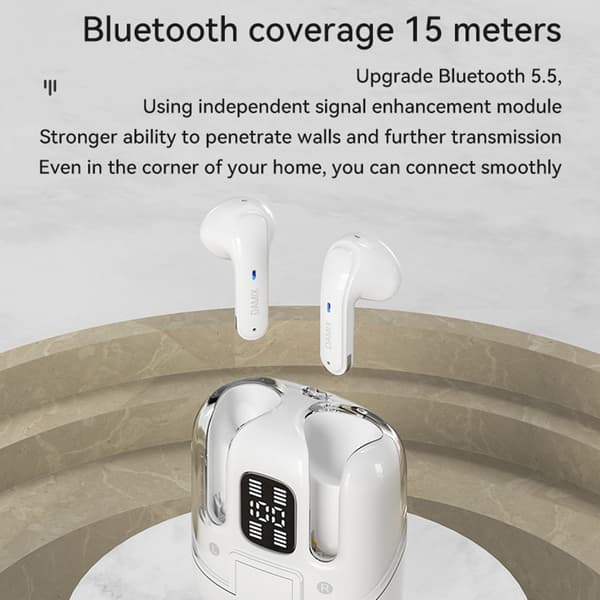 Bluetooth trådløse hovedtelefoner 4 stk! støjreducerende headset - Sort