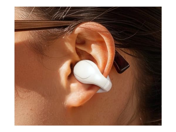 Soundcore C30i - True wireless-hodetelefoner med mikrofon - åpent øre - over-øret-montering - Bluetooth - hvit
