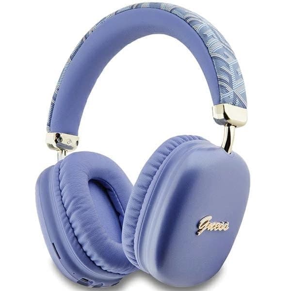 Guess GCube Metallic Script Logo Bluetooth-øretelefoner - lilla