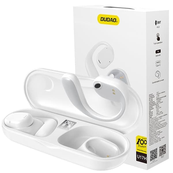 Dudao U17H trådløs Bluetooth-hodetelefon - Hvit