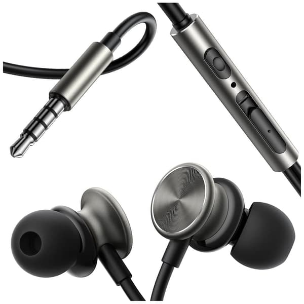 Joyroom Wired Series JR-EW03 kablede in-ear-hodetelefoner - mørkegrå
