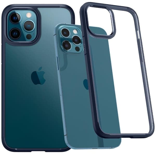 SPIGEN ULTRA HYBRID IPHONE 12/12 PRO NAVY BLÅ