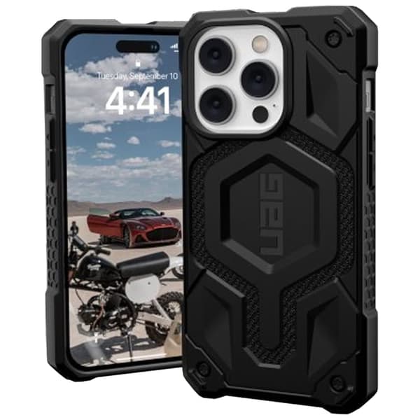 UAG Monarch - beskyttelsesdeksel for iPhone 14 Pro Max, kompatibel med MagSafe (svart)