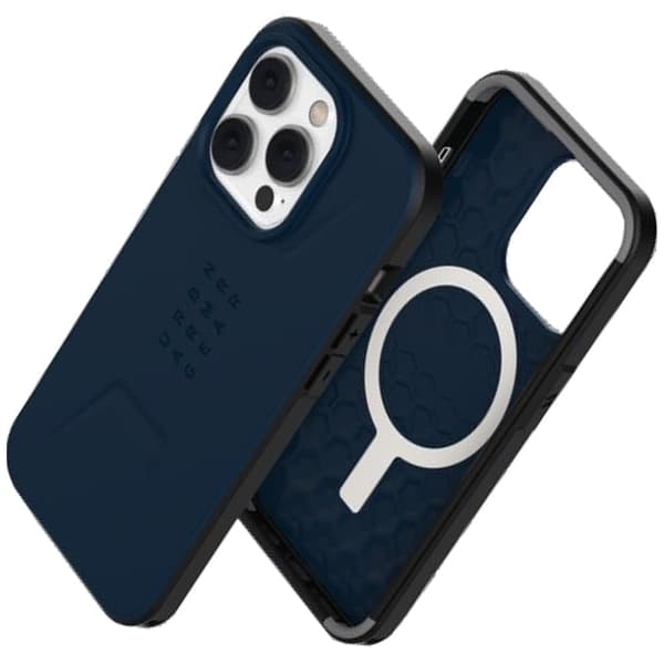 UAG Civilian - Beskyttelsesdeksel til iPhone 14 Pro kompatibel med MagSafe (blå)