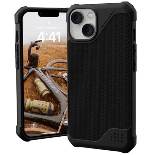 UAG Metropolis LT - beskyttelsesdeksel for iPhone 14 Plus, kompatibel med MagSafe (kevlar-svart)