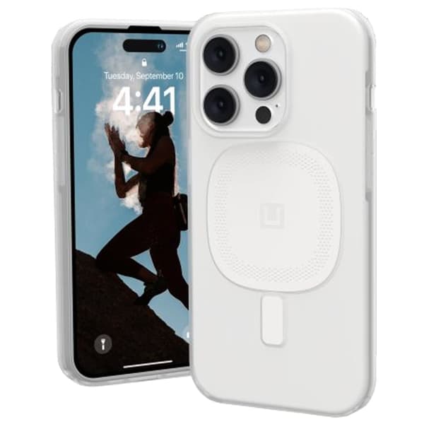 UAG Lucent [U] beskyttelsesdeksel for iPhone 14 Pro Max kompatibel med MagSafe (Marshmallow)