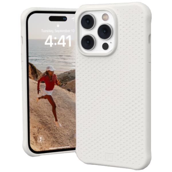 UAG Dot [U] beskyttelsesdeksel for iPhone 14 Pro Max kompatibel med MagSafe (Marshmallow)