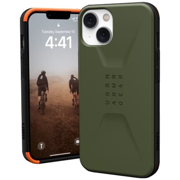 UAG Civilian Case for iPhone 14 Plus kompatibel med MagSafe (Olive)