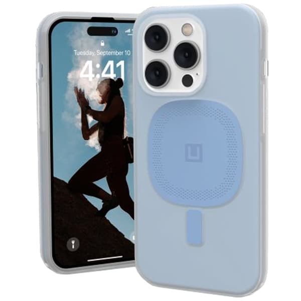 UAG Lucent [U] - beskyttelsesdeksel for iPhone 14 Pro Max, kompatibel med MagSafe (cerulean)