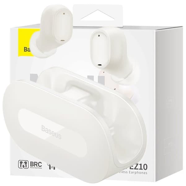 TWS Bluetooth 5.3 trådløse hodetelefoner Baseus Bowie EZ10 - hvit