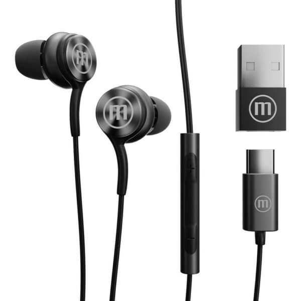 Kuulokkeet mikrofonilla Maxell XC1 Musta
