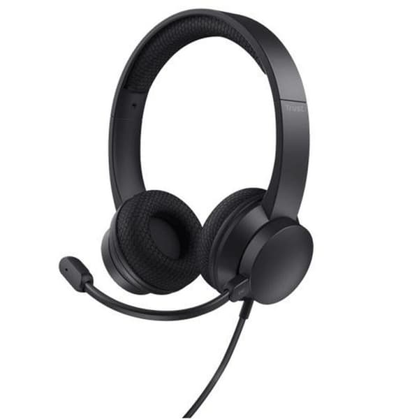 Hovedtelefoner med mikrofon Trust HS-260 Sort