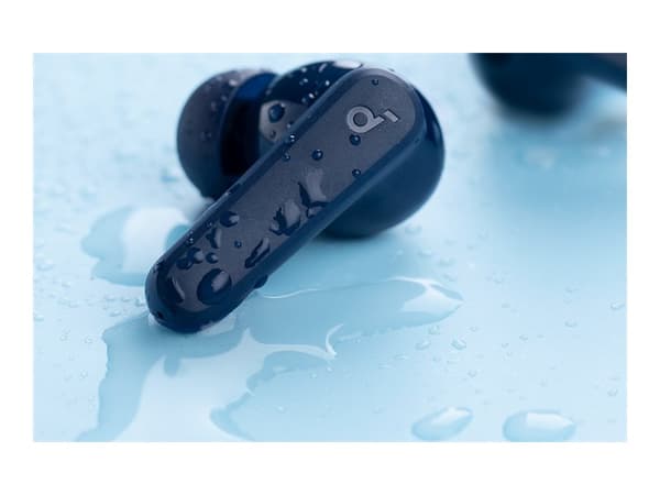 Soundcore r50i - True wireless-hodetelefoner med mikrofon - i øret - Bluetooth - blå