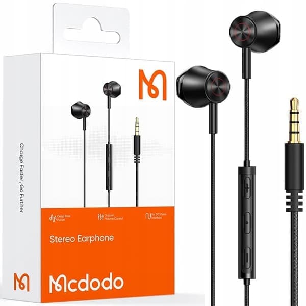 MCDODO-HÖRLurar MED IN-EAR MINI-JACK MIKROFON