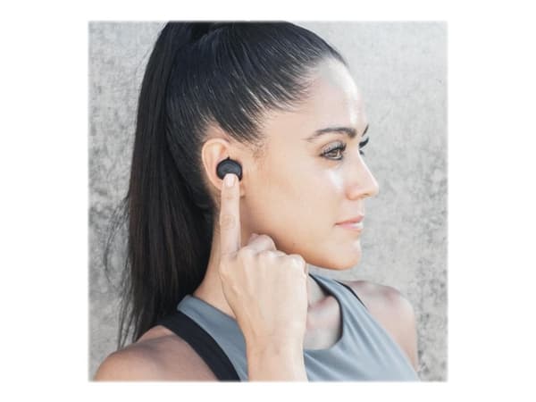 JLab Audio JBuds Air True Wireless Earbuds - True wireless-hörlurar med mikrofon - inuti örat - Bluetooth - svart