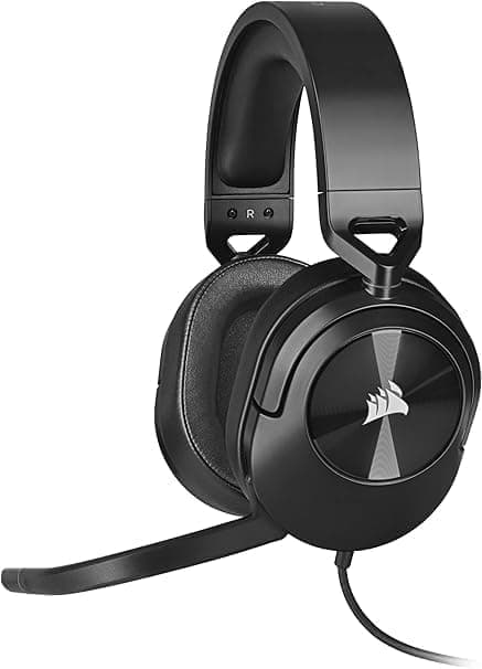 Corsair HS55 stereopelikuulokkeet Dolby Audio 7.1 surround-ääni PC: llä ja Macilla - langallinen