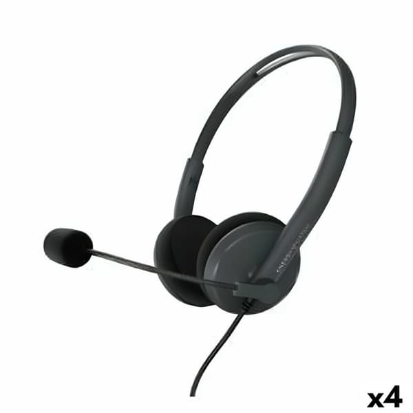 Hörlurar med Mikrofon Energy Sistem Office 2 Svart (4 antal)