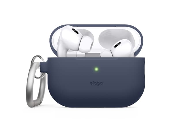 Elago Elago AirPods Pro 2 Hang Silicone Case - Karabiinikotelo AirPods Pro 2 laivastonsininen - Turvallisuustakuu. yksinkertaiset osamaksut. ilmainen