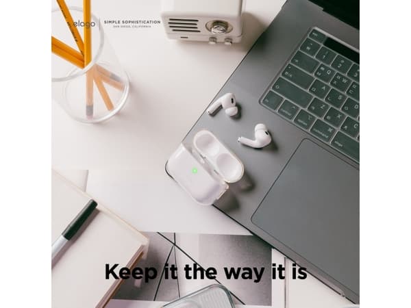 Elago Elago AirPods Pro 2 Nylon Strap TPU Shell Case - Nylon Strap TPU Shell Case for AirPods Pro 2 vaaleanpunainen - Taattu turvallisuus. yksinkerta