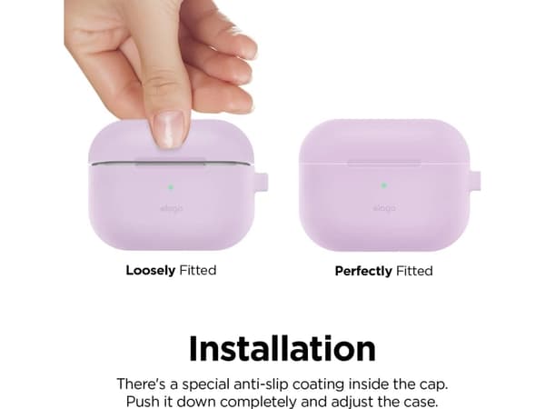 Elago Elago AirPods Pro 2 Hang Silicone Case - Karabiinikotelo AirPods Pro 2 harmaa - Turvallisuustakuu. yksinkertaiset osamaksut. ilmainen toimitus