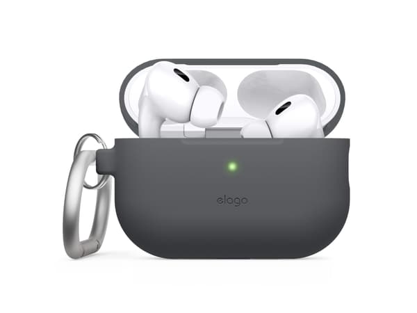 Elago Elago AirPods Pro 2 Hang Silicone Case - Karabiinikotelo AirPods Pro 2 harmaa - Turvallisuustakuu. yksinkertaiset osamaksut. ilmainen toimitus