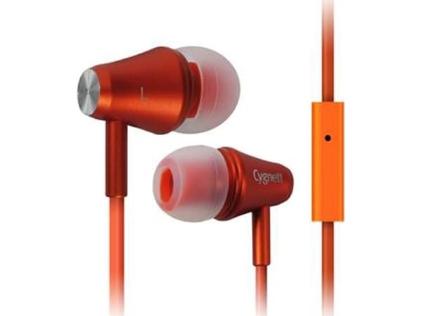 Cygnett Fusion II, Headset, I öra, Orange, Binaural, iPad 2 iPhone iPod touch MP3, Kabel