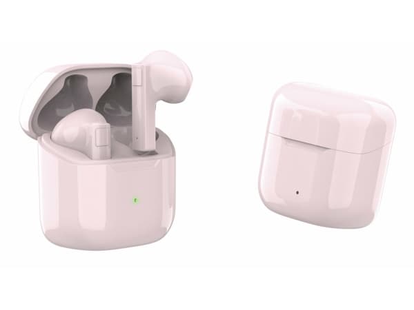 4smarts SkyBuds 2, True Wireless Stereo (TWS), Samtaler/musikk, 20 - 20000 Hz, 50 g, Hodesett, Rosa