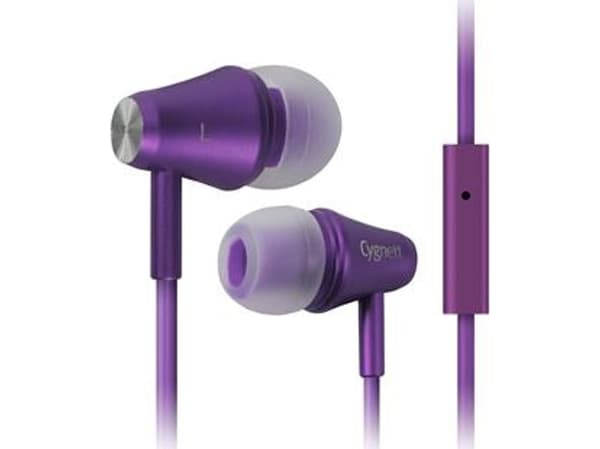Cygnett Fusion II, Headset, I öra, Calls/Music, Lila, Binaural, iPad 2 iPhone iPod touch MP3