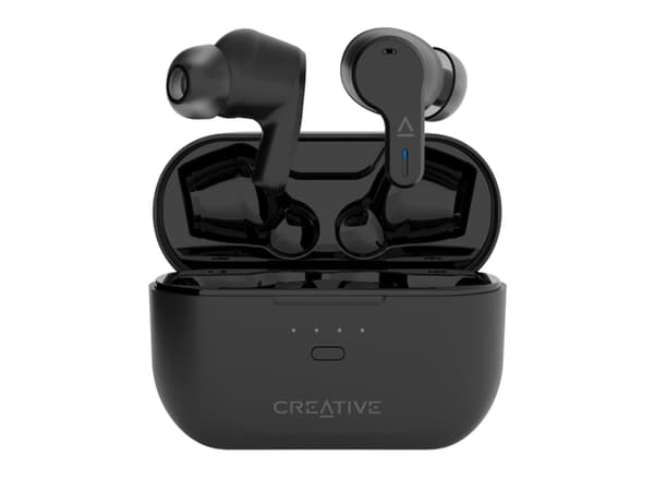 Creative Zen Air Pro - True wireless-hodetelefoner med mikrofon - i øret - Bluetooth - aktiv støydemping - hvit