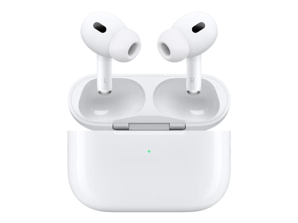 Apple AirPods Pro - 2a generation - True wireless-hörlurar med mikrofon - inuti örat - Bluetooth - aktiv brusradering - vit