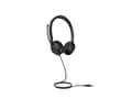 Miniatyrbild 4 av 5: Yealink UH35 Dual - Headset - på örat - kabelansluten - USB - svart - Certifierad för Microsoft-teams