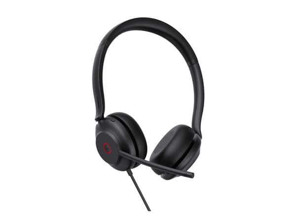 Yealink UH35 Dual - Headset - på örat - kabelansluten - USB - svart - Certifierad för Microsoft-teams