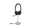 Miniatyrbild 2 av 5: Yealink UH35 Dual - Headset - på örat - kabelansluten - USB - svart - Certifierad för Microsoft-teams