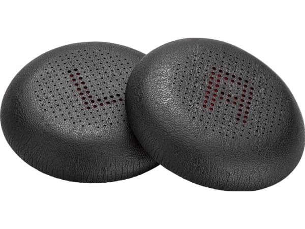 POLY Voyager 4300 Leatherette Ear Cushions (2 Pieces), Cushion/ring set, Black