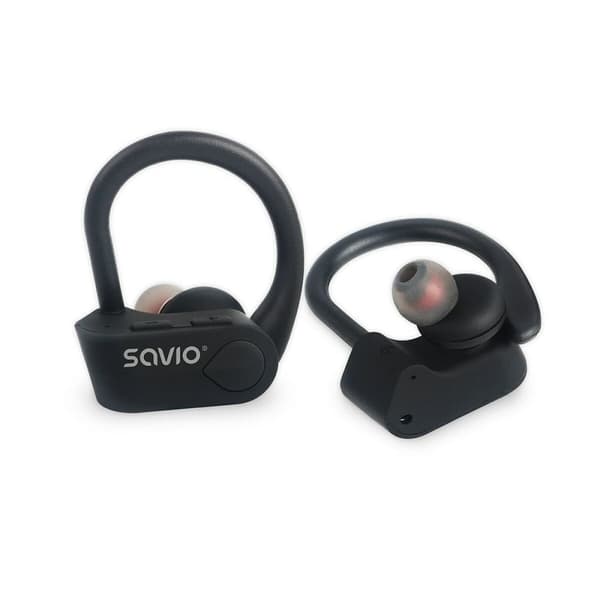 Ear Bluetooth hörlurar Savio TWS-03 Svart Grafit