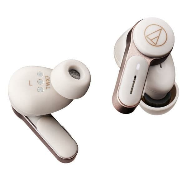 Ear Bluetooth hörlurar Audio-Technica Iberia ATH-TWX7WH Vit