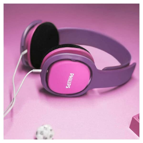 Diadem-hovedtelefoner Philips Pink Med kabel For drenge