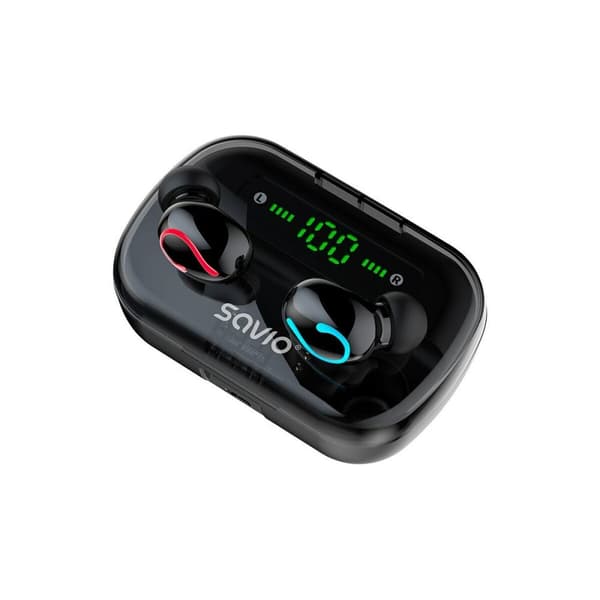 Bluetooth hovedtelefoner Savio TWS-06 Sort