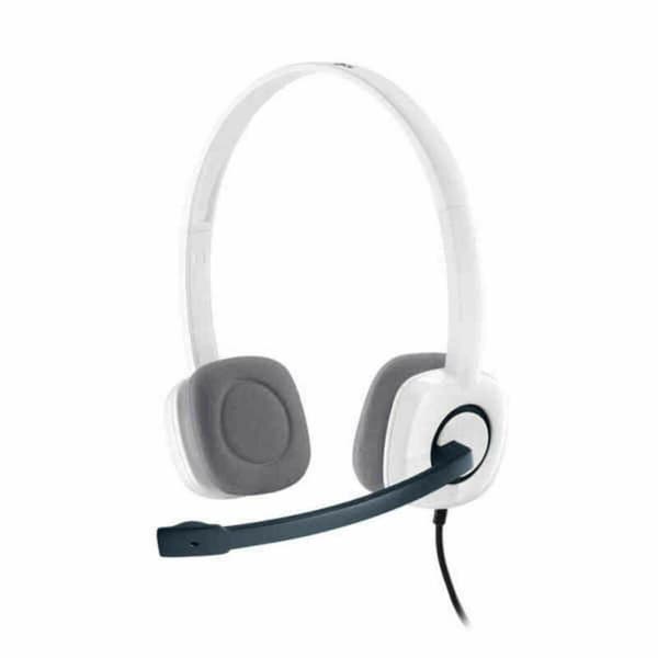 Hovedtelefoner med mikrofon Logitech Hvid