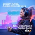 Miniatyrbillede 5 af 8: Diadem-hovedtelefoner Hyperx Sort