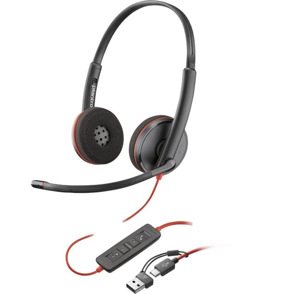 Hodetelefoner med Mikrofon Poly 8X2J9A6 Svart